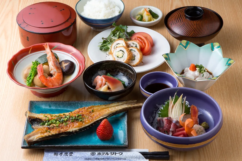 日高の味を楽しむ夕食